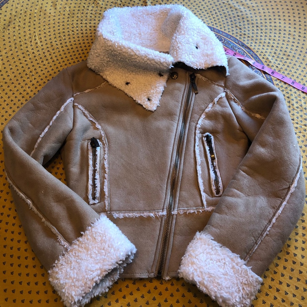 Suede Jacket Sherpa lined